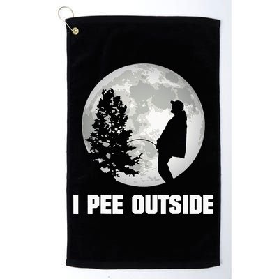 I Pee Outside I Love Peeing Outside Funny Camping Golf Towel