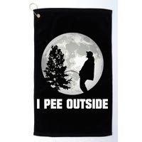 I Pee Outside I Love Peeing Outside Funny Camping Golf Towel