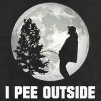 I Pee Outside I Love Peeing Outside Funny Camping Golf Towel