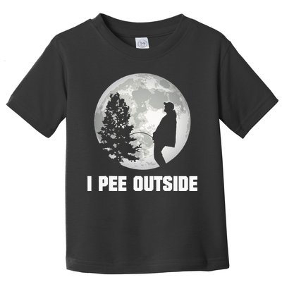 I Pee Outside I Love Peeing Outside Funny Camping Toddler T-Shirt