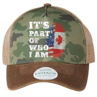 Its Part Of Who I Am American And Canadian Legacy Tie Dye Trucker Hat