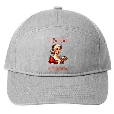 I Put Out For Santa (Mrs Claus with Pie) Funny 7-Panel Snapback Hat