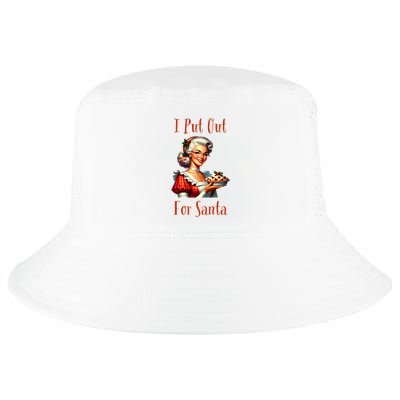 I Put Out For Santa (Mrs Claus with Pie) Funny Cool Comfort Performance Bucket Hat