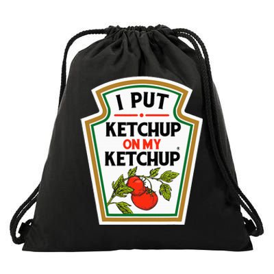 I Put On My K.E.T.C.H.U.P Tomato Diy Halloween Drawstring Bag