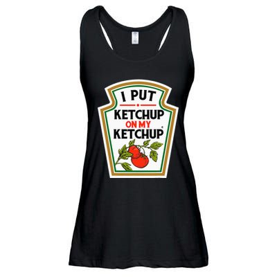 I Put On My K.E.T.C.H.U.P Tomato Diy Halloween Ladies Essential Flowy Tank