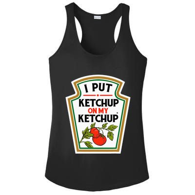 I Put On My K.E.T.C.H.U.P Tomato Diy Halloween Ladies PosiCharge Competitor Racerback Tank