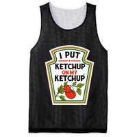 I Put On My K.E.T.C.H.U.P Tomato Diy Halloween Mesh Reversible Basketball Jersey Tank