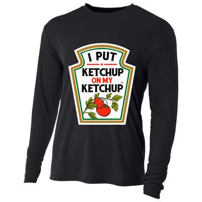 I Put On My K.E.T.C.H.U.P Tomato Diy Halloween Cooling Performance Long Sleeve Crew