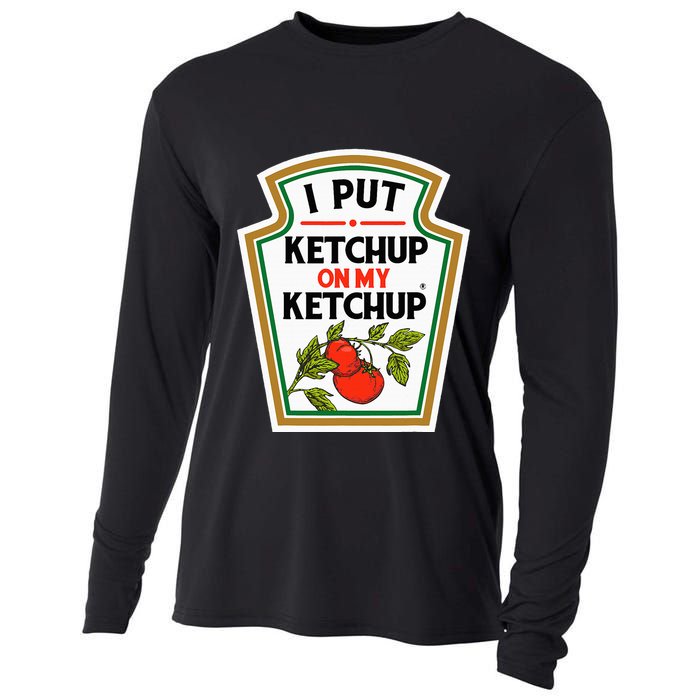 I Put On My K.E.T.C.H.U.P Tomato Diy Halloween Cooling Performance Long Sleeve Crew