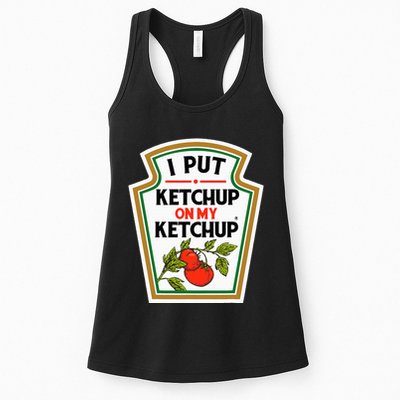 I Put On My K.E.T.C.H.U.P Tomato Diy Halloween Womens Tank Top