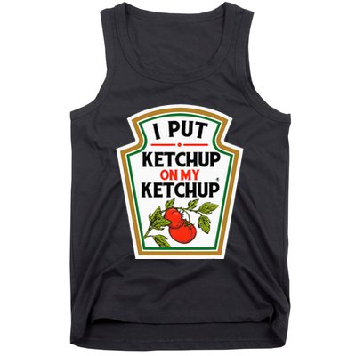 I Put On My K.E.T.C.H.U.P Tomato Diy Halloween Tank Top