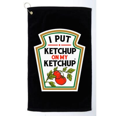 I Put On My K.E.T.C.H.U.P Tomato Diy Halloween Golf Towel