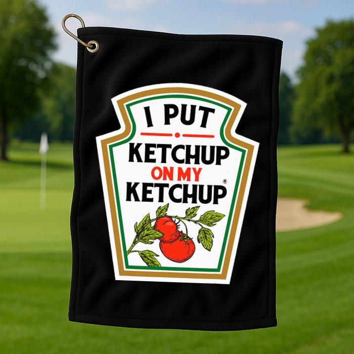 I Put On My K.E.T.C.H.U.P Tomato Diy Halloween Golf Towel