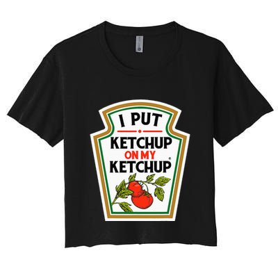 I Put On My K.E.T.C.H.U.P Tomato Diy Halloween Crop Top