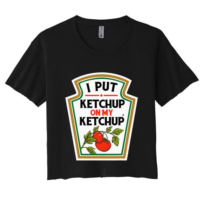 I Put On My K.E.T.C.H.U.P Tomato Diy Halloween Crop Top