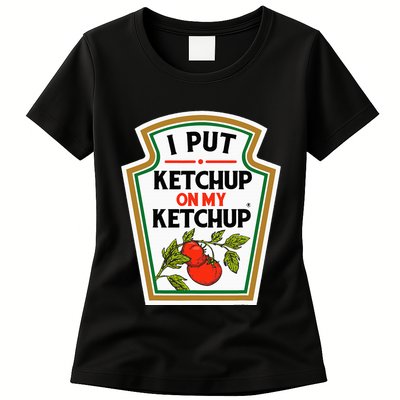 I Put On My K.E.T.C.H.U.P Tomato Diy Halloween Womens T-Shirt