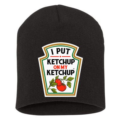 I Put On My K.E.T.C.H.U.P Tomato Diy Halloween Short Acrylic Beanie