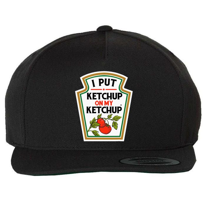 I Put On My K.E.T.C.H.U.P Tomato Diy Halloween Wool Snapback Cap