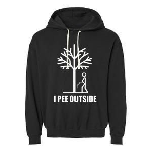 I Pee Outside Garment-Dyed Fleece Hoodie