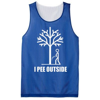 I Pee Outside Mesh Reversible Basketball Jersey Tank