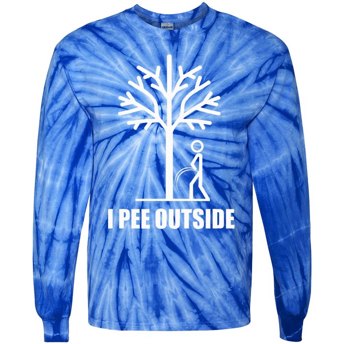 I Pee Outside Tie-Dye Long Sleeve Shirt