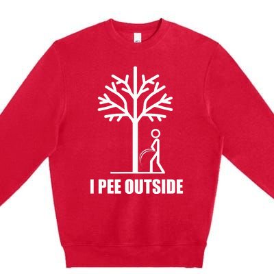 I Pee Outside Premium Crewneck Sweatshirt