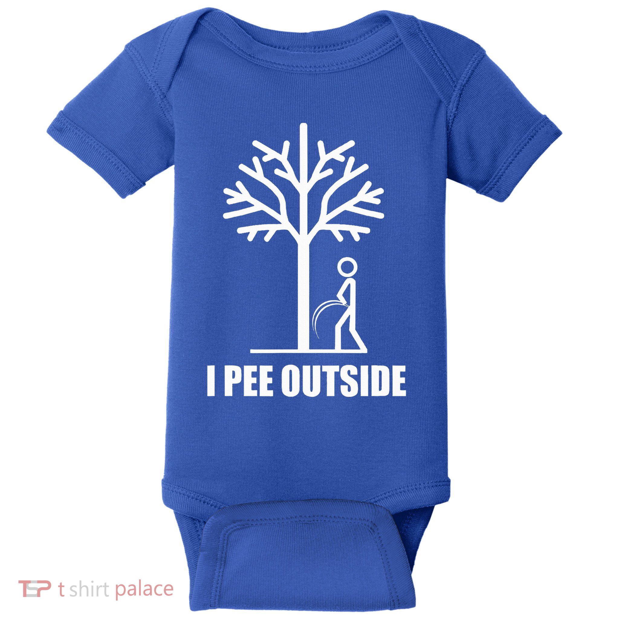 I Pee Outside Baby Bodysuit