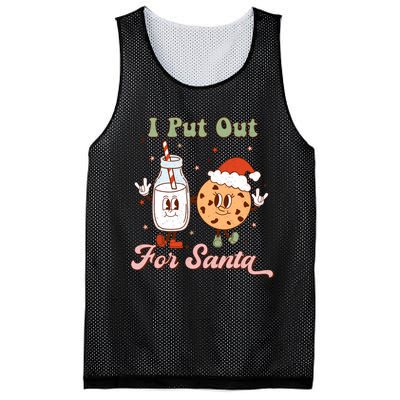 I Put Out For Santa Funny Milk And Cookie Christmas Retro Mesh Reversible Basketball Jersey Tank