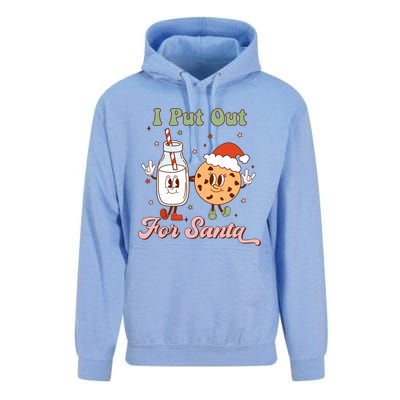 I Put Out For Santa Funny Milk And Cookie Christmas Retro Unisex Surf Hoodie