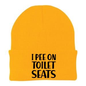 I Pee On Toilet Seats Knit Cap Winter Beanie