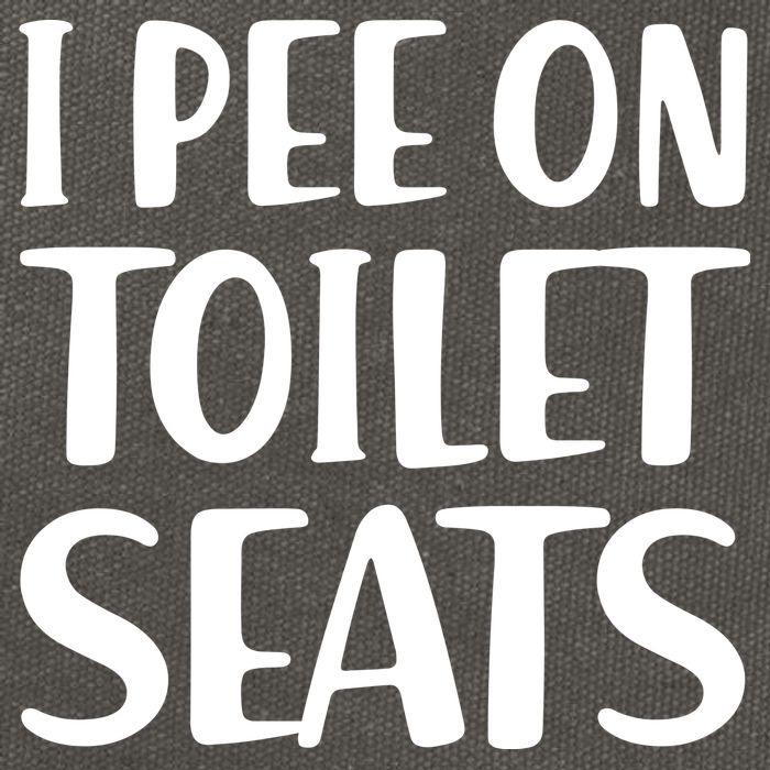 I Pee On Toilet Seats Cotton Canvas Backpack