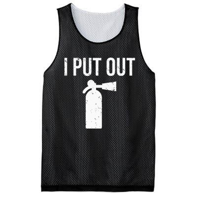 I Put Out Funny Firefighter Fire Extinguisher Tee Mesh Reversible Basketball Jersey Tank