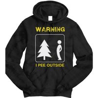 I Pee Outside Camping Tie Dye Hoodie