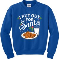 I Put Out For Santa Funny Christmas Cookies And Milk Meaningful Gift Kids Sweatshirt