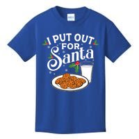 I Put Out For Santa Funny Christmas Cookies And Milk Meaningful Gift Kids T-Shirt