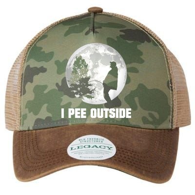 I Pee Outside I Love Peeing Outside Funny Camping Legacy Tie Dye Trucker Hat