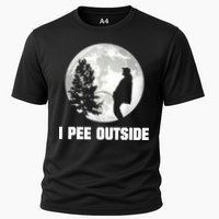 I Pee Outside I Love Peeing Outside Funny Camping Cooling Performance Crew T-Shirt