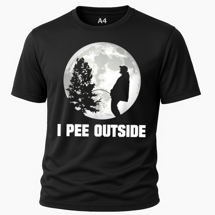 I Pee Outside I Love Peeing Outside Funny Camping Cooling Performance Crew T-Shirt