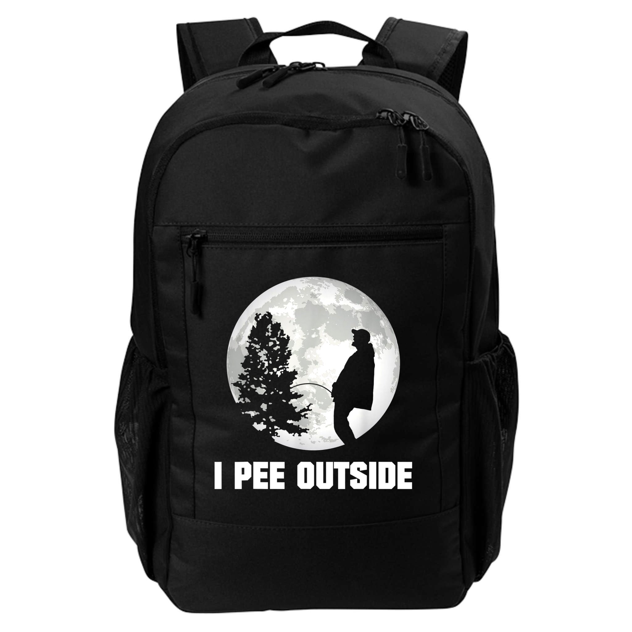 I Pee Outside I Love Peeing Outside Funny Camping Backpack