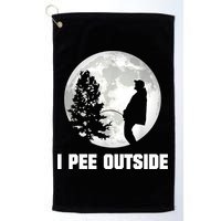 I Pee Outside I Love Peeing Outside Funny Camping Golf Towel