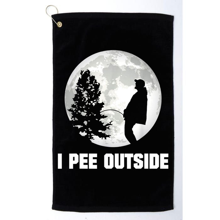 I Pee Outside I Love Peeing Outside Funny Camping Golf Towel