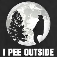 I Pee Outside I Love Peeing Outside Funny Camping Golf Towel