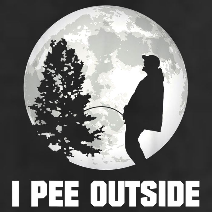 I Pee Outside I Love Peeing Outside Funny Camping Golf Towel