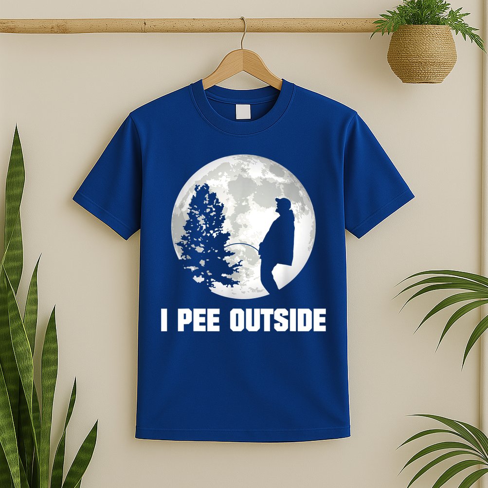 I Pee Outside I Love Peeing Outside Funny Camping T-Shirt