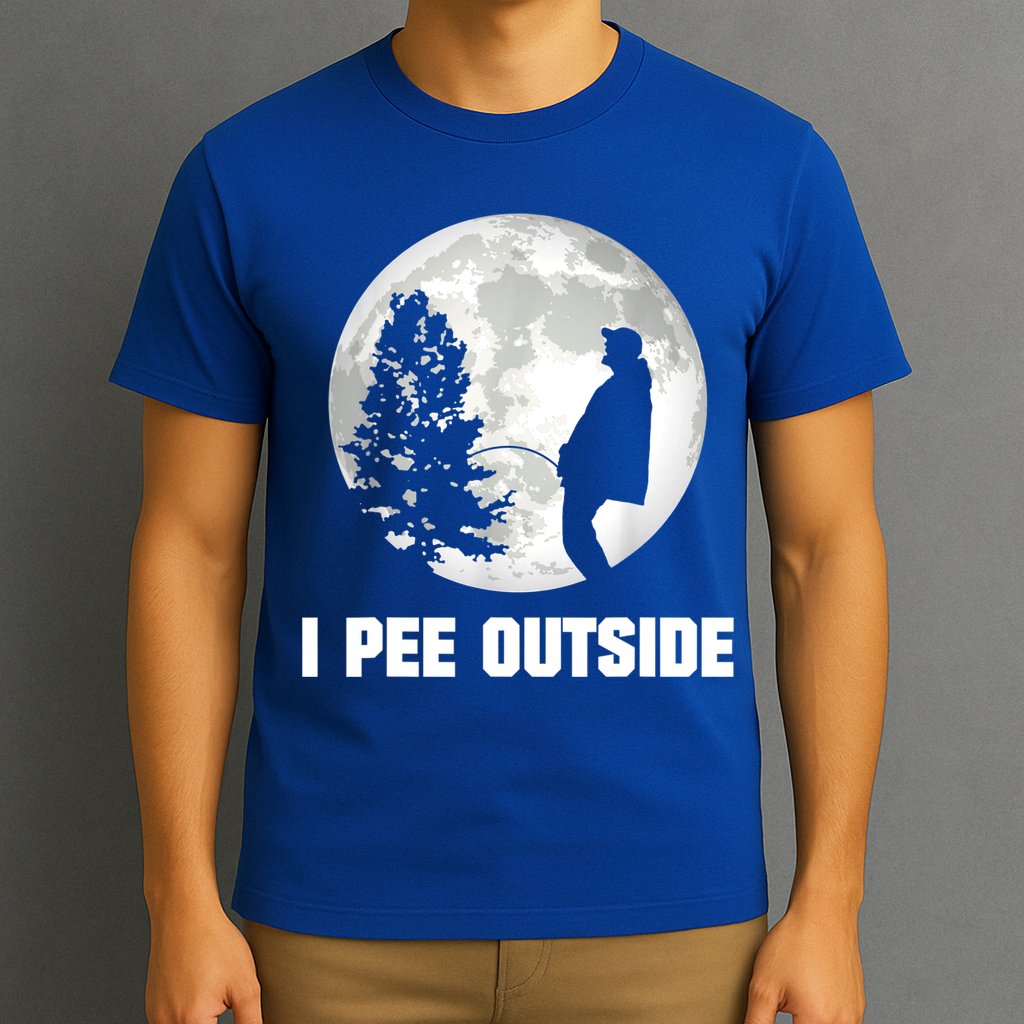 I Pee Outside I Love Peeing Outside Funny Camping T-Shirt