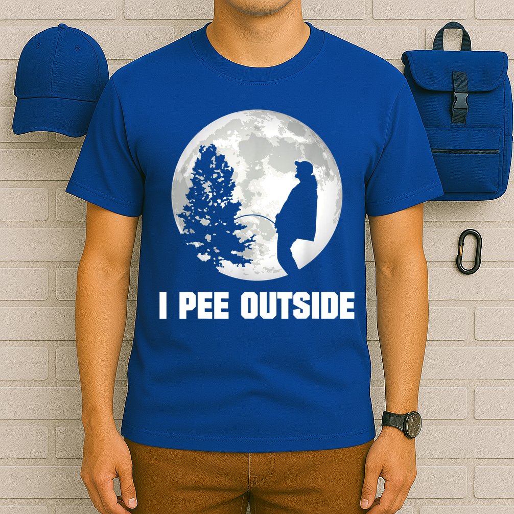 I Pee Outside I Love Peeing Outside Funny Camping T-Shirt