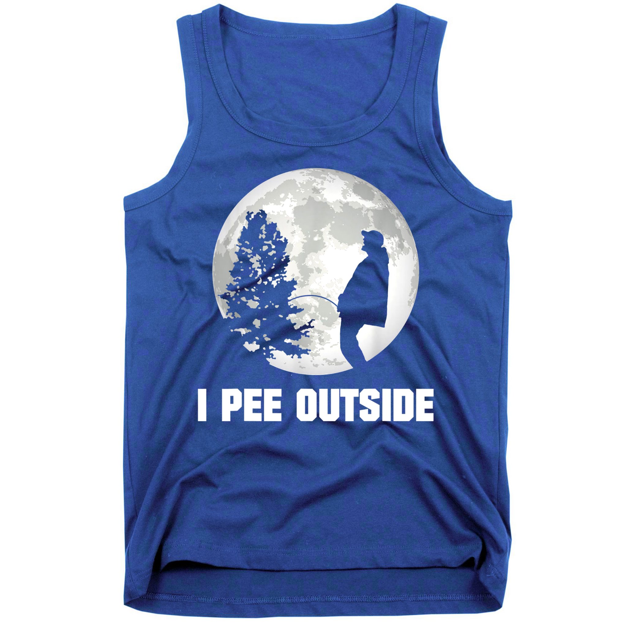 I Pee Outside I Love Peeing Outside Funny Camping Tank Top