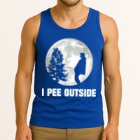 I Pee Outside I Love Peeing Outside Funny Camping Tank Top