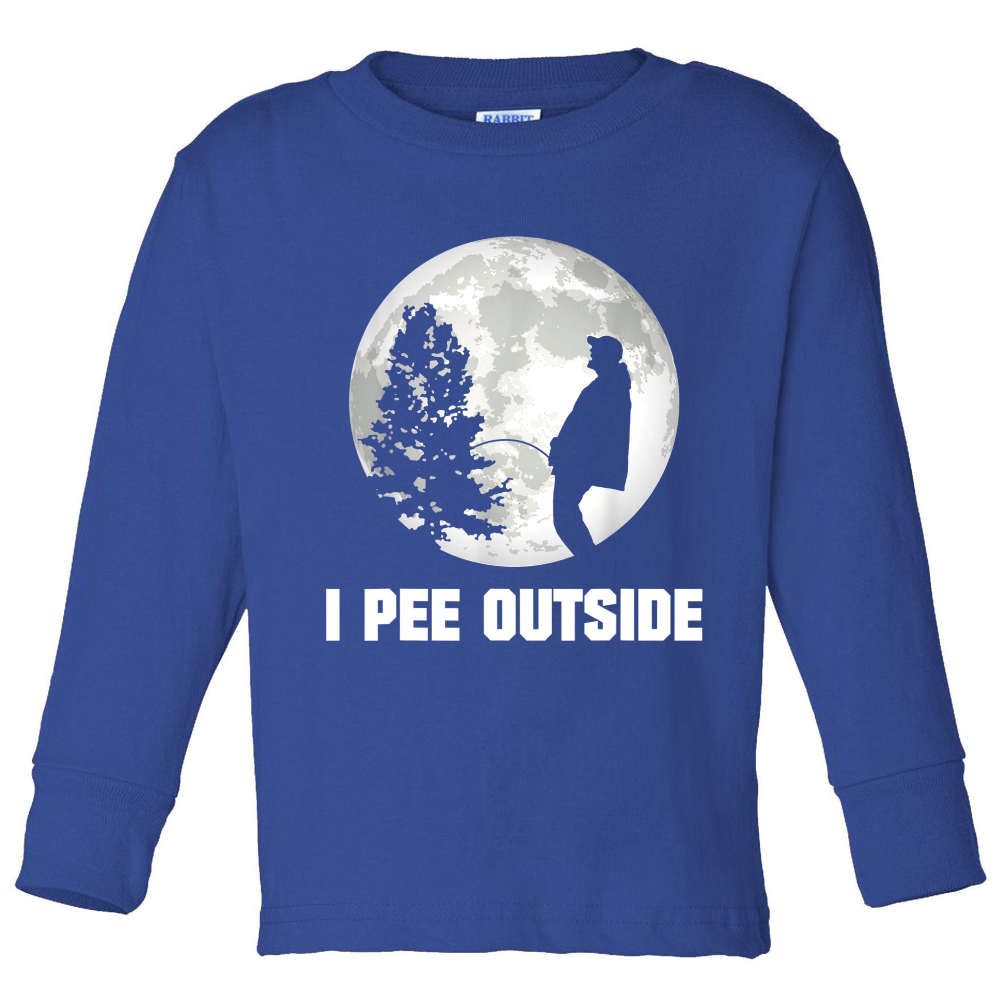 I Pee Outside I Love Peeing Outside Funny Camping Toddler Long Sleeve Shirt