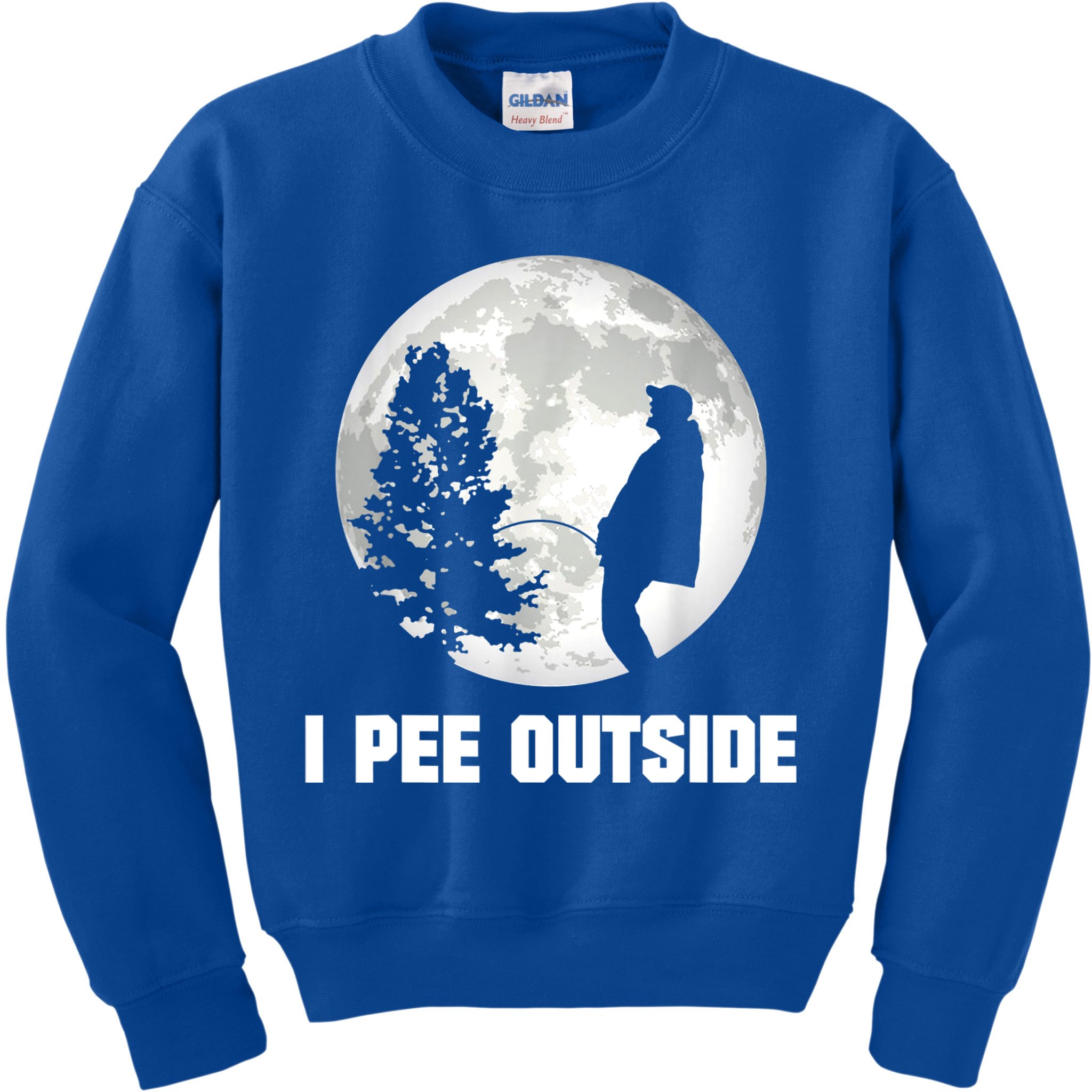 I Pee Outside I Love Peeing Outside Funny Camping Kids Sweatshirt